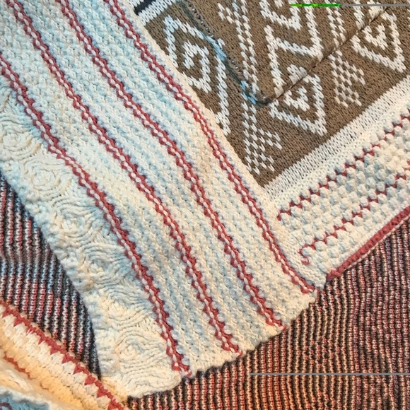 Forever 21 Cardigan Open Front Aztec Southwestern Tribal Geometric Sweater Boho - Picture 13 of 16